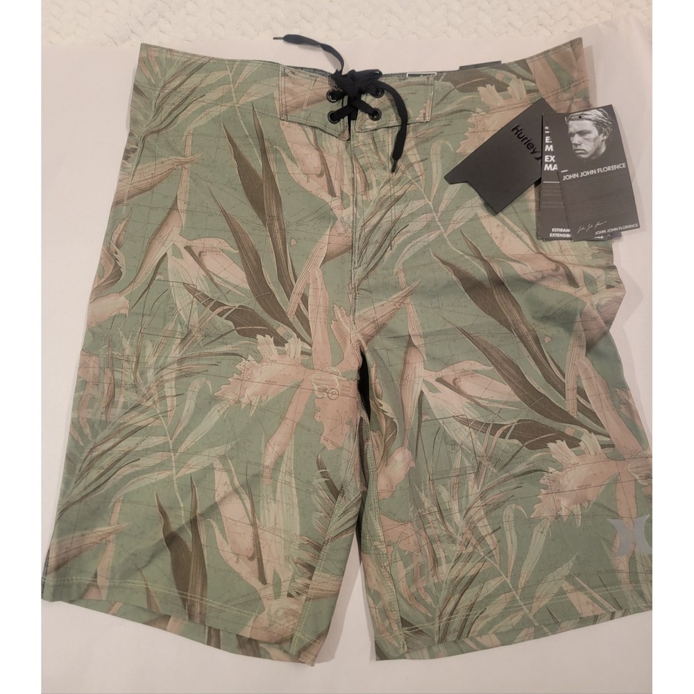 Hurley Phantom Board Shorts JJF 3 PRO MAPS John Florence Size 30- NEW WITH TAGS